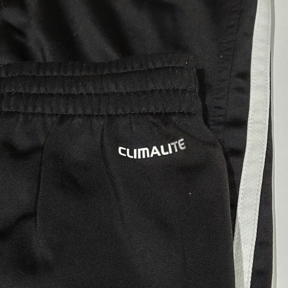 Adidas ClimaLite Black & White Straight Leg Athletic Track Workout Pants Size S - Picture 7 of 15